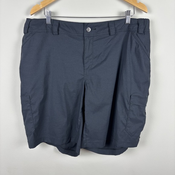 Duluth Trading Co Shorts Womens 18W Black Dry On The Fly 10" Cargo Outdoor Plus - Picture 1 of 9